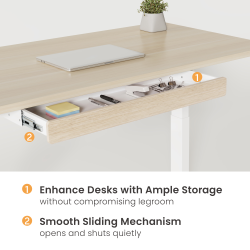 Modern Stylish Under-Desk Drawer with USB Ports DA22-2C  Elegant Outside, Durable Inside from china(chinese)