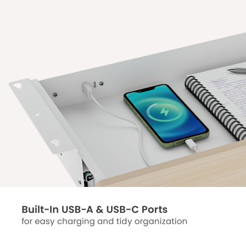 Modern Stylish Under-Desk Drawer with USB Ports DA22-2C  Elegant Outside, Durable Inside from china(chinese)