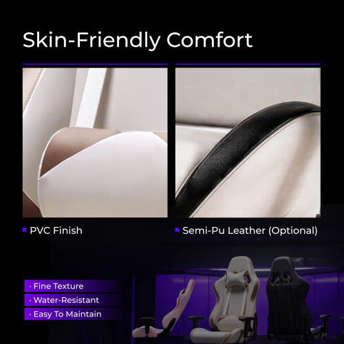 Premium PVC Gaming Chair with Headrest and Lumbar Support CH06-36 Only Feel the Game! from china(chinese)