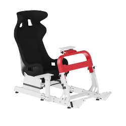 Robust Sim Racing Cockpit with Gear Shift Mount & Seat