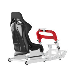 Robust Sim Racing Cockpit with Gear Shift Mount & Seat