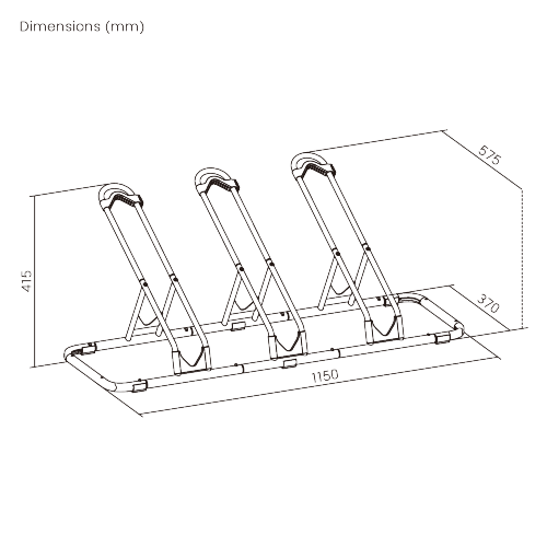Modular Multi-Bike Floor Stand for Up to 3 Bikes LBS07-02 Store and Access Your Bike in Seconds, Anywhere from china(chinese)