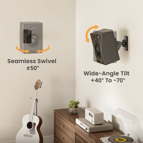 Universal Heavy-Duty Wall-Mounted Speaker Mount SB76-01 Wall-Mounted Strength, Precise Sound Control from china(chinese)