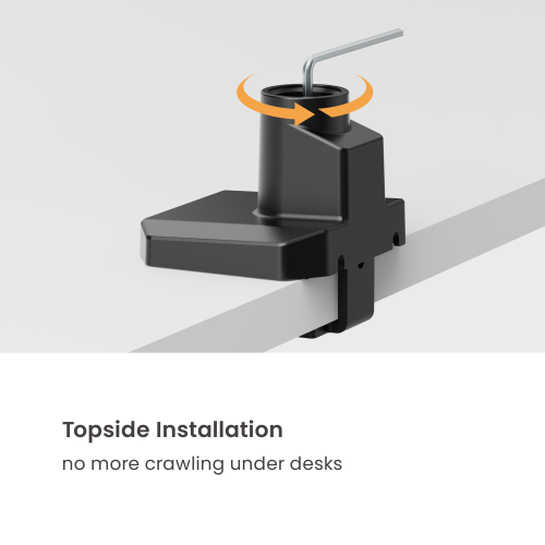 Single-Screen Pole-Mounted Heavy-Duty Gas Spring Monitor Arm LDT132-C012P For Most 17”-45” Screens from china(chinese)