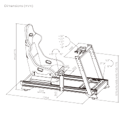  Strix Sim Racing Cockpit with Gear Shift Mount & Seat