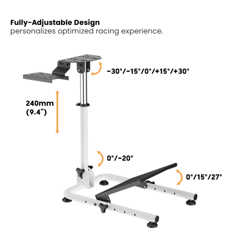 Folding Racing Simulator Wheel Stand with Gear Shifter LRS11-BS02  Enjoy Lifelike "Auto Racing" at home. from china(chinese)