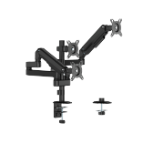 Super Economy Mechanical Spring Pole-Mounted Triple-Screen Monitor Arm