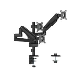 Super Economy Mechanical Spring Pole-Mounted Triple-Screen Monitor Arm