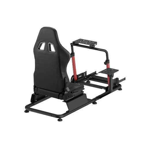 Elite Racing Simulator Cockpit with Tiltable Shifter Mount LRS17-KP01 Handles Direct Drive wheels up to 12Nm and heavy-duty pedals. from china(chinese)