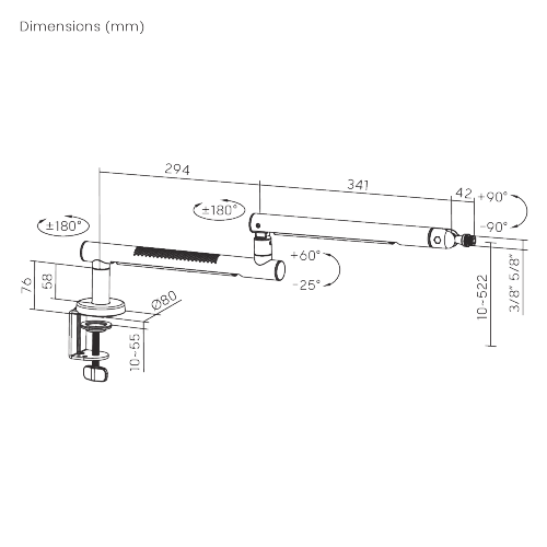 Aluminum Low Profile RGB Microphone Boom Arm MDS23-2L Precision CNC Aluminum Meets Dynamic Point-Source Glow from china(chinese)