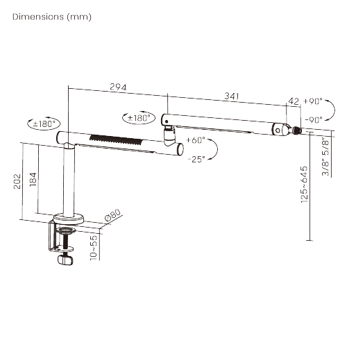 Aluminum Low Profile RGB Microphone Boom Arm (with Extension Riser) MDS23-1L Precision CNC Aluminum Meets Dynamic Point-Source Glow from china(chinese)