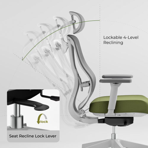 Ergonomic Office Chair with Adjustable Headrest, Backrest, Lumbar Support & Seat Depth OCH01-5 Precision Balanced for Extended Comfort. from china(chinese)