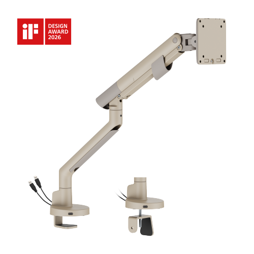 Nova Slim Mechanical Spring Monitor Arm with USB-A & USB-C Ports LDT105-C012UC Slim, Sleek, Smooth from china(chinese)