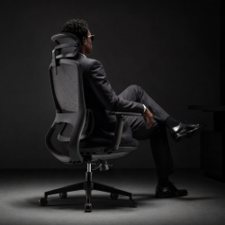 Ergonomic Office Chair with Adjustable Headrest/Seat Depth & 3D Armrests