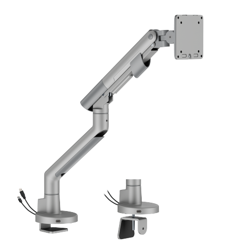 SlimBrace Heavy-Duty Gas Spring Monitor Arm with USB-A & USB-C Ports LDT102-C012UC Balances elegance and strength. from china(chinese)