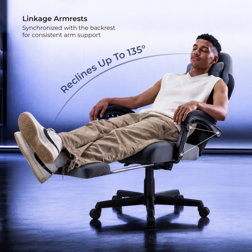 Comfy Fabric Gaming Chair with RGB Lighting CH09-6 For an Immersive Gaming Vibe. from china(chinese)