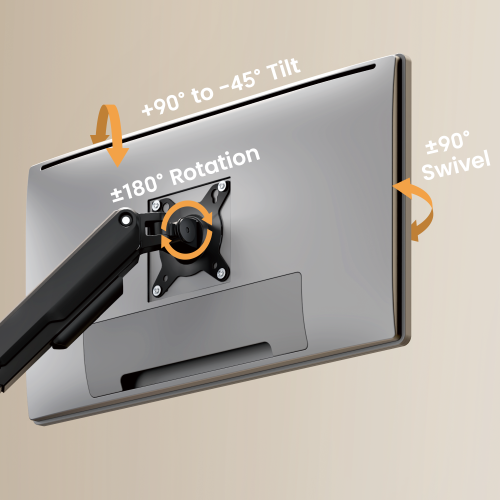 Super Economy Gas Spring Pole-Mounted Triple-Screen Monitor Arm LDT112-C036P Designed for precision and comfort. from china(chinese)