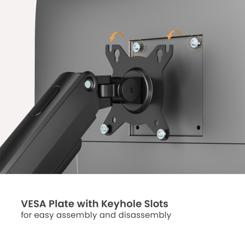 Super Economy Gas Spring Pole-Mounted Triple-Screen Monitor Arm LDT112-C036P Designed for precision and comfort. from china(chinese)