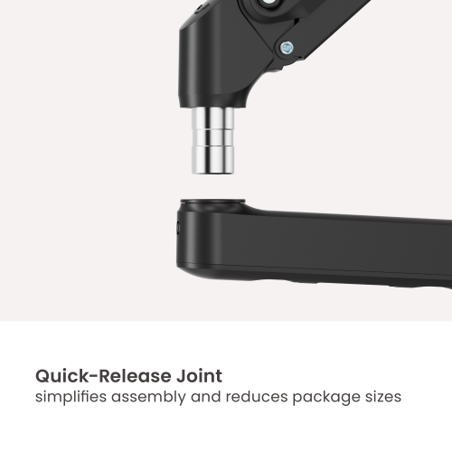 Super Economy Gas Spring Pole-Mounted Triple-Screen Monitor Arm LDT112-C036P Designed for precision and comfort. from china(chinese)