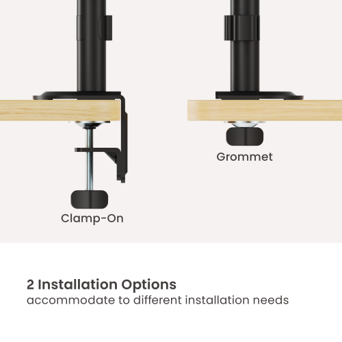 Super Economy Gas Spring Pole-Mounted Triple-Screen Monitor Arm LDT112-C036P Designed for precision and comfort. from china(chinese)