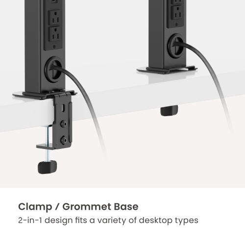 Single-Screen Vertical Lift Monitor Mount with US Standard Power Strip LDT125N-C01 For Most 17”-34” Screens from china(chinese)