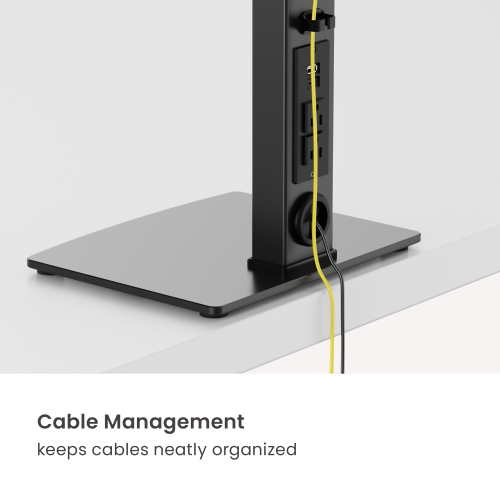 Single-Screen Vertical Lift Monitor Mount with US Standard Power Strip LDT125N-T01 For Most 17”-34” Screens from china(chinese)