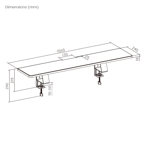 Large Clamp-On Monitor & Laptop Riser STB34-02  from china(chinese)