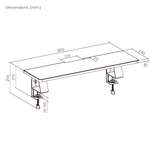 Compact Clamp-On Monitor & Laptop Riser STB34-01  from china(chinese)