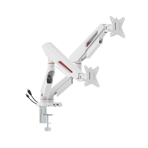 Vanguard Dual-Screen Mechanical Spring Monitor Arm with USB-A & USB-C Ports LDT114-KP04 Armor up for dominance. from china(chinese)