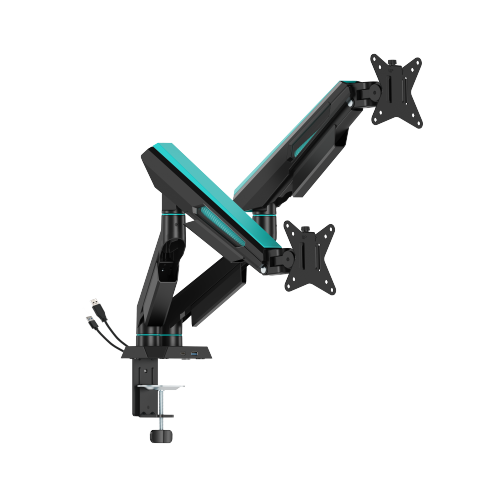 Vanguard Dual-Screen Mechanical Spring Monitor Arm with USB-A & USB-C Ports LDT114-KP04 Armor up for dominance. from china(chinese)