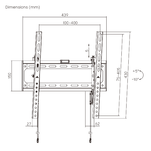 Value Tilt TV Wall Mount LP83-44T For 32"-75" TVs from china(chinese)