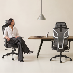 ErgonomiOffice Chair with Adjustable Headrest