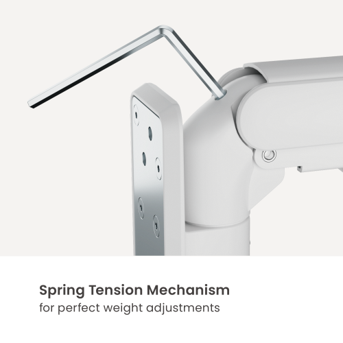 Dual-Screen Floating Gas Spring Wall-Mounted Sit-Stand Workstation DWS39-W02-P01 Adjust with Ease, Work with Comfort. from china(chinese)
