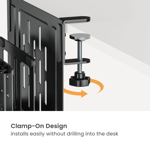 Dual-Slot Clamp-On Desk Organizer DET09-01 Save Desk Space, Keep Essentials Within Reach. from china(chinese)