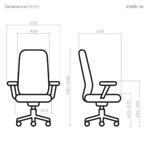 Ergonomic Office Chair CH05-16 Sit Healthier, Work More Focused from china(chinese)
