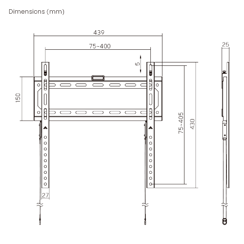 Value Fixed TV Wall Mount LP83-44F For 32"-75" TVs from china(chinese)
