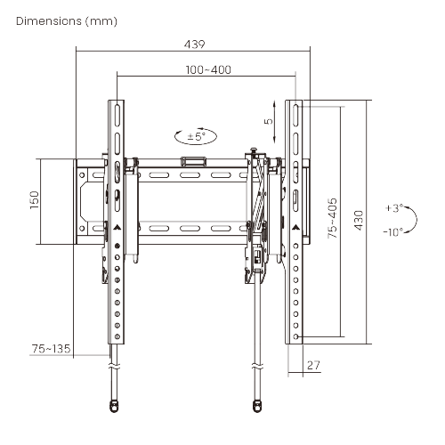 Value Extendable Tilt TV Wall Mount LP83-44ET For 32"-75" TVs from china(chinese)