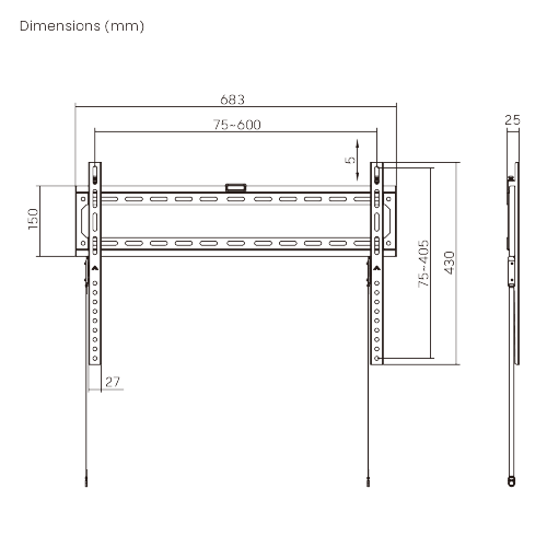 Value Fixed TV Wall Mount LP83-46F For 37"-86" TVs from china(chinese)