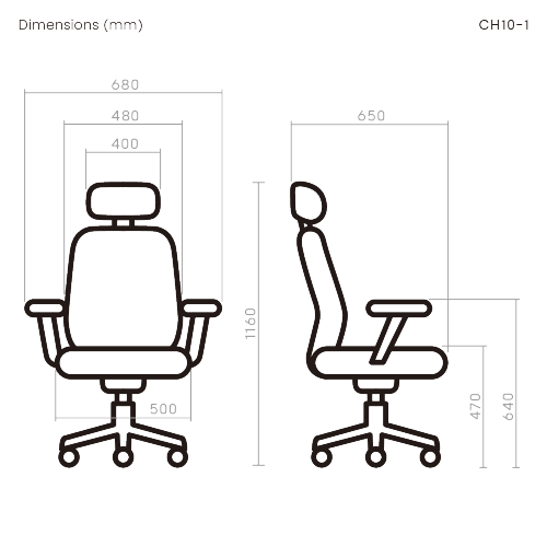 Ergonomic Office Chair with Adjustable Headrest & 3D Armrests CH10-1  from china(chinese)