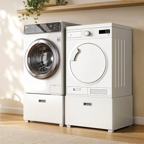 Modern Select Heavy-Duty Washer & Dryer Pedestal with Drawer WMS15-02 Designed for comfort, storage, and stability. from china(chinese)