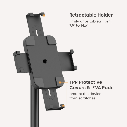 MaxFit Anti-Theft Floor Tablet Mount PAD41-01 Ready for tablets up to 14.6" from china(chinese)