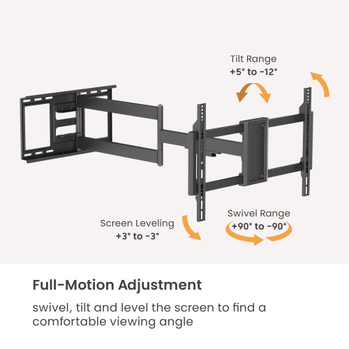Extra-Long-Reach Heavy-Duty Full-Motion TV Wall Mount LPA99-463L Flexible Viewing for Larger Home TVs from china(chinese)