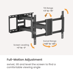 Heavy-Duty Full-Motion TV Wall Mount