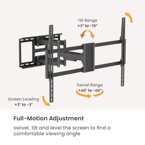 Heavy-Duty Full-Motion TV Wall Mount LPA99-696 Built for Extra-Large Screen Confidence from china(chinese)