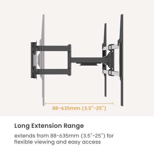 Heavy-Duty Full-Motion TV Wall Mount LPA99-696 Built for Extra-Large Screen Confidence from china(chinese)