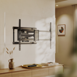 Wide-Stud Heavy-Duty Full-Motion TV Wall Mount with Lateral Shift Wall Plate