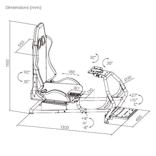 Classic Racing Simulator Cockpit LRS03-BS-KP01 A Professional Grade Product for the Sim Racers from china(chinese)