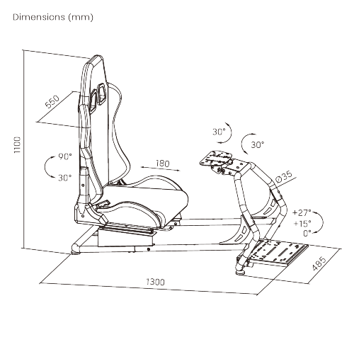 Classic Racing Simulator Cockpit LRS03-BS A Professional Grade Product for the Sim Racers from china(chinese)