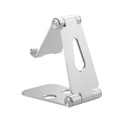 Foldable Aluminum Cell Phone Stand with Dual Adjustable Panels