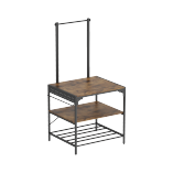 Compact 3D Printer Workstation With Filament Support Bar